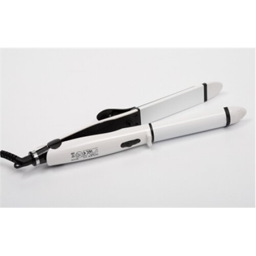 Adler , Hair straightener 2 in 1 , AD 2104 , Warranty 24 month(s) , Ceramic heating system , 50 W , White
