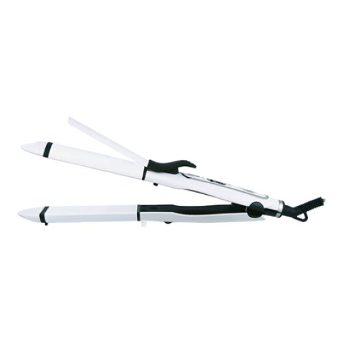 Adler , Hair straightener 2 in 1 , AD 2104 , Warranty 24 month(s) , Ceramic heating system , 50 W , White