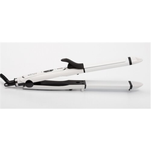 Adler , Hair straightener 2 in 1 , AD 2104 , Warranty 24 month(s) , Ceramic heating system , 50 W , White