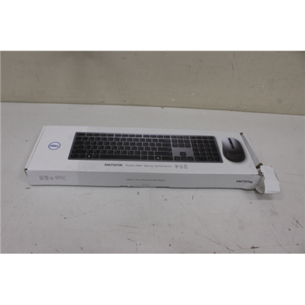 SALE OUT. Dell Keyboard and Mouse KM7321W Premier Multi-Device Wireless US/LT , Dell Premier Multi-Device Keyboard and Mouse , KM7321W , Keyboard and Mouse Set , Wireless , Batteries included , EN/LT , DAMAGED PACKAGING , Titan grey , Wireless connection