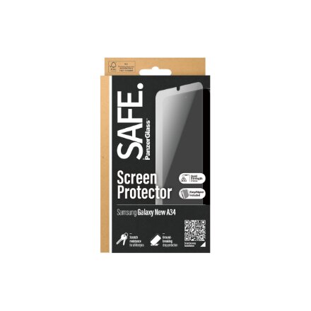 SAFE by PanzerGlass Screen Protector Samsung Galaxy A35 5G , Ultra-Wide Fit w EasyAligner , PanzerGlass