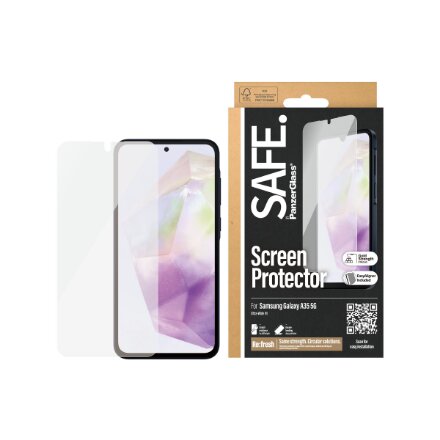 SAFE by PanzerGlass Screen Protector Samsung Galaxy A35 5G , Ultra-Wide Fit w EasyAligner , PanzerGlass