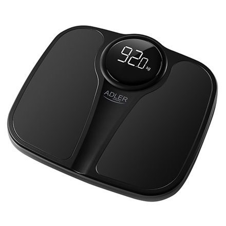Adler , Bathroom Scale , AD 8172b , Maximum weight (capacity) 180 kg , Accuracy 100 g , Body Mass Index (BMI) measuring , Black