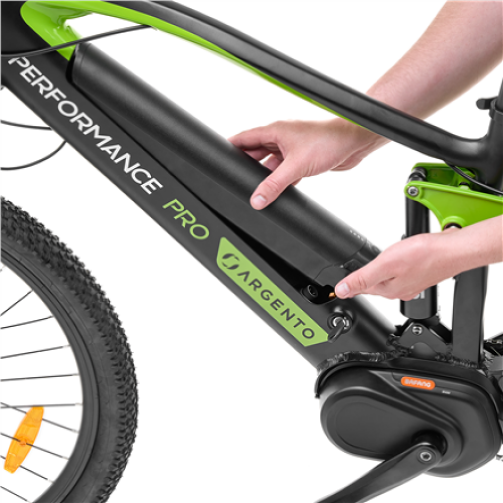 Argento Performance Pro, Mountain E-Bike, Warranty 24 month(s), Black/Green