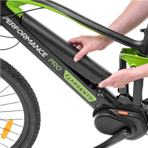 Argento Performance Pro, Mountain E-Bike, Warranty 24 month(s), Black/Green