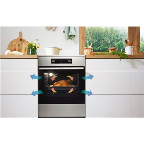 Gorenje Cooker MEKS5141B Hob type Gas Oven type Electric Black Width 50 cm Depth 59.4 cm 70 L