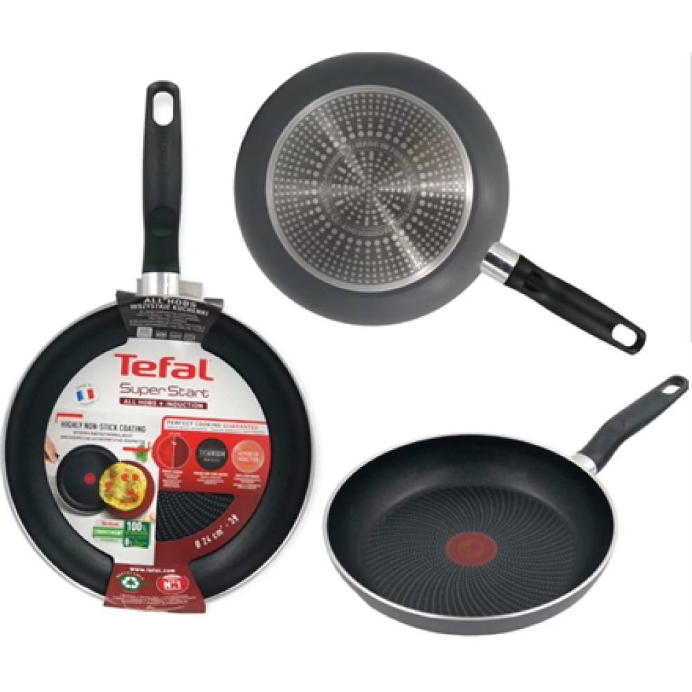C2730453 TEFAL , Super Start Pan , C2730453 , Frying , Diameter 24 cm , Suitable for induction hob , Fixed handle