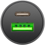 Goobay 61739 Dual-USB Car Fast Charger USB-C PD, 45 W
