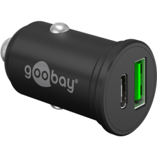 Goobay Dual-USB Car Fast Charger USB-C PD (Power Delivery), 45 W , 61739