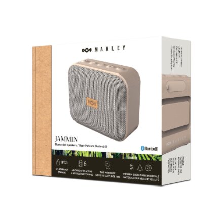 Marley Speaker , Jammin , Waterproof , Bluetooth , Wireless connection , Portable , Cream