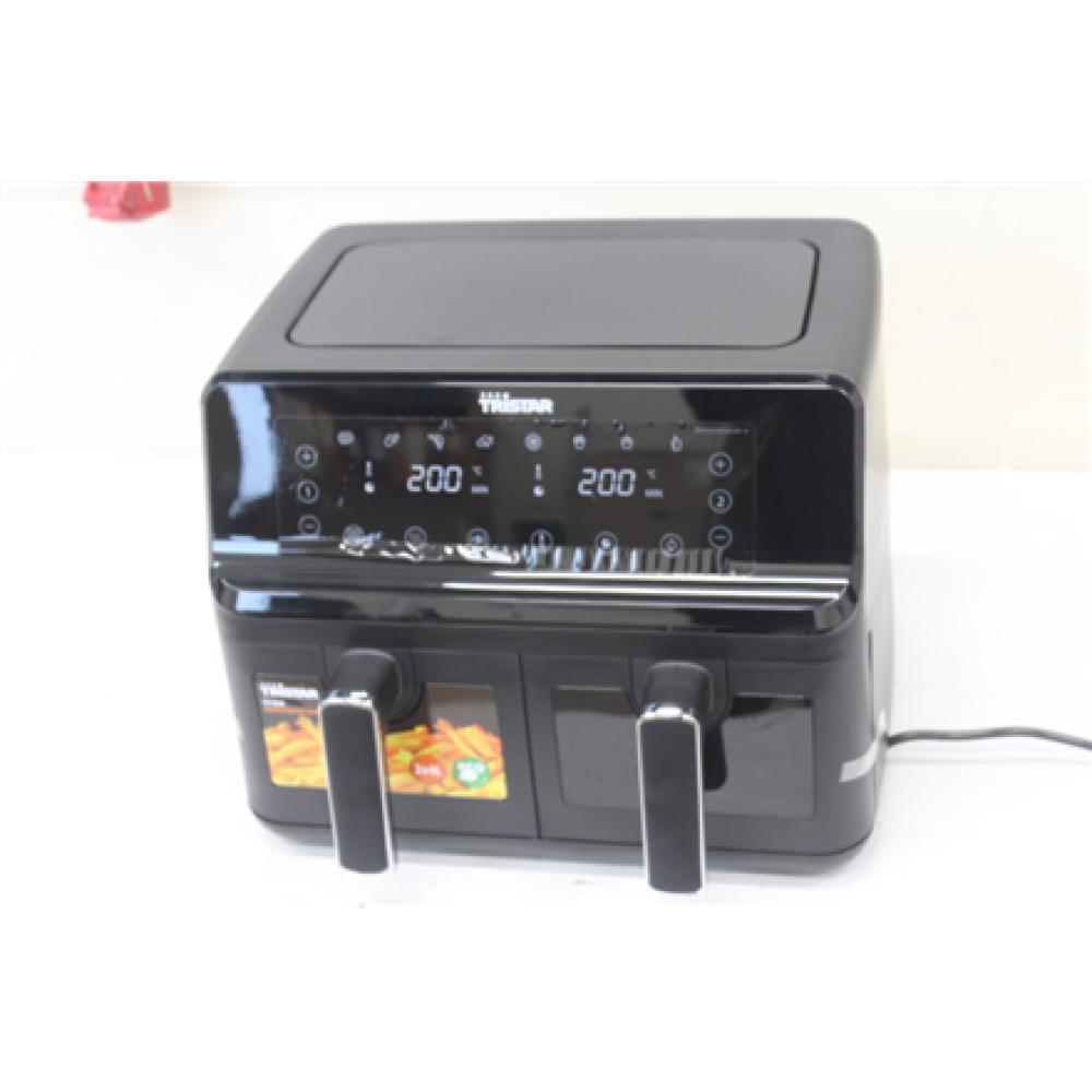 SALE OUT. Tristar FR-9040 Double Basket Airfryer, 8 L, Black , Tristar , Double Basket Airfryer , FR-9040 , Power 2700 W , Capacity 8 L , Black , DAMAGED PACKAGING