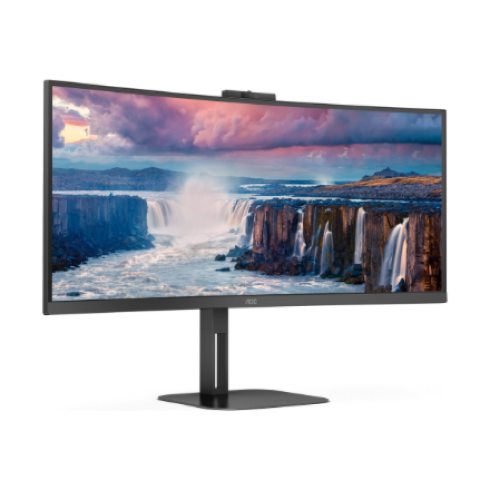 AOC , CU34V5CW/BK , 34 , VA , 21:9 , 100 Hz , 4 ms , 3440 x 1440 pixels , HDMI ports quantity 1