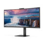 AOC , CU34V5CW/BK , 34 , VA , 21:9 , 100 Hz , 4 ms , 3440 x 1440 pixels , HDMI ports quantity 1