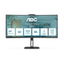 AOC , CU34V5CW/BK , 34 , VA , 21:9 , 100 Hz , 4 ms , 3440 x 1440 pixels , HDMI ports quantity 1