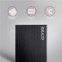 AXAGON USB-C 10Gbps RIBBED Box , EE25-GTR