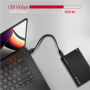 AXAGON USB-C 10Gbps RIBBED Box , EE25-GTR