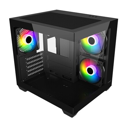 FSP Case , S140-BA , Mini-ITX, uATX(M-ATX) , Black