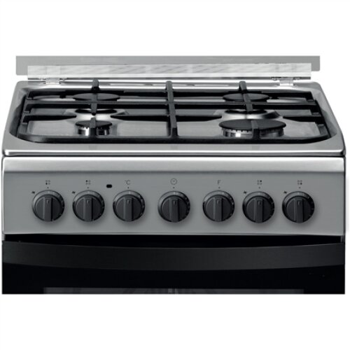 INDESIT Cooker IS5G5PHX/E Hob type Gas Oven type Electric Stainless steel Width 50 cm Grilling 60 L Depth 60 cm