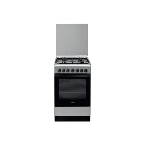 INDESIT Cooker IS5G5PHX/E Hob type Gas Oven type Electric Stainless steel Width 50 cm Grilling 60 L Depth 60 cm