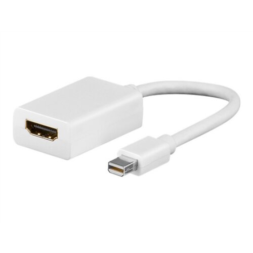 Goobay , Mini DisplayPort/HDMI adapter cable 1.1 , 51729 , White , Mini DisplayPort male , HDMI female (Type A)