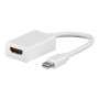 Goobay , Mini DisplayPort/HDMI adapter cable 1.1 , 51729 , White , Mini DisplayPort male , HDMI female (Type A)