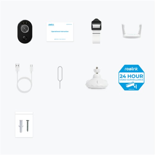 Reolink , Smart Wire-Free Camera with Motion Spotlight , Argus Series B330 , Bullet , 5 MP , Fixed , IP65 , H.265 , Micro SD, Max. 128GB