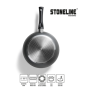 Stoneline , Ceramic Cookware Set of 14 , 15710 , 3 pans; 3 pots; 3 lids , Black , Lid included