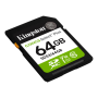 Kingston Select Plus , 64 GB , SD , Flash memory class Class 10, UHS-I, U1/U3, Video Class 10/30