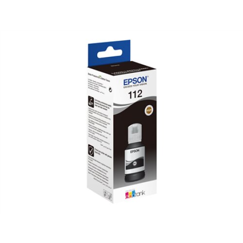 Epson 112 EcoTank Pigment , C13T06C14A , Ink Bottle , Black