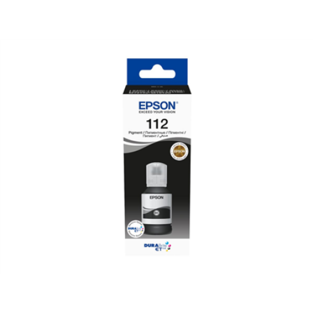 Epson 112 EcoTank Pigment , C13T06C14A , Ink Bottle , Black