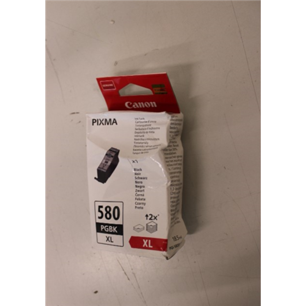 SALE OUT. Canon PGI-580PGBK XL  black , Canon XL Ink Cartridge , PGI-580XL , Ink Cartridge , Black , DAMAGED PACKAGING