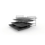 Bosch , Cooker , HKR39A250U , Hob type Vitroceramic , Oven type Electric , Stainless steel , Width 60 cm , Depth 60 cm , Electronic ignition , Grilling , LED , Energy efficiency class A , 66 L