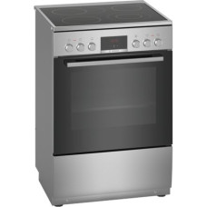 Bosch , Cooker , HKR39A250U , Hob type Vitroceramic , Oven type Electric , Stainless steel , Width 60 cm , Depth 60 cm , Electronic ignition , Grilling , LED , Energy efficiency class A , 66 L