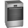 Bosch , Cooker , HKR39A250U , Hob type Vitroceramic , Oven type Electric , Stainless steel , Width 60 cm , Depth 60 cm , Electronic ignition , Grilling , LED , Energy efficiency class A , 66 L