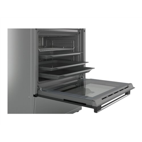 Bosch , Cooker , HKR39A250U , Hob type Vitroceramic , Oven type Electric , Stainless steel , Width 60 cm , Depth 60 cm , Electronic ignition , Grilling , LED , Energy efficiency class A , 66 L