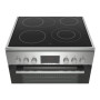 Bosch , Cooker , HKR39A250U , Hob type Vitroceramic , Oven type Electric , Stainless steel , Width 60 cm , Depth 60 cm , Electronic ignition , Grilling , LED , Energy efficiency class A , 66 L