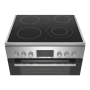 Bosch , Cooker , HKR39A250U , Hob type Vitroceramic , Oven type Electric , Stainless steel , Width 60 cm , Electronic ignition , Grilling , LED , Depth 60 cm , 66 L