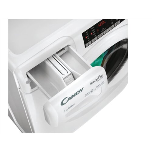 Candy , Washing Machine , CO4 274TWM6/1-S , Energy efficiency class A , Front loading , Washing capacity 7 kg , 1200 RPM , Depth 45 cm , Width 60 cm , Display , LCD , Wi-Fi , White