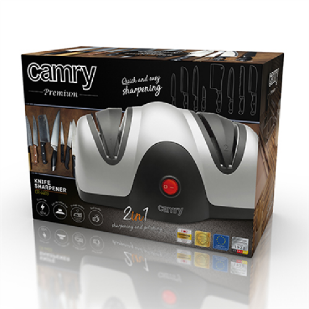 Camry , Knife sharpener , CR 4469 , Electric , Black/Silver , 60 W , 2