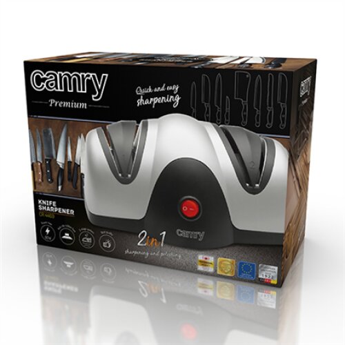 Camry , Knife sharpener , CR 4469 , Electric , Black/Silver , 60 W , 2