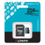 Kingston , Canvas Go! Plus , 256 GB , microSD , Flash memory class Class 10, UHS-I, U3, V30, A2