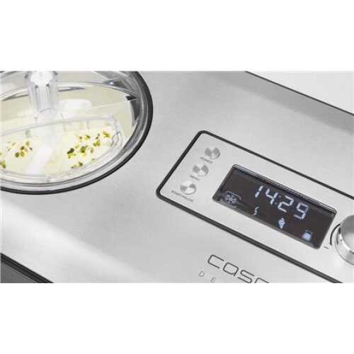 Caso , Ice Cream and Yogurt Maker , IceCreamer , Power 180 W , Capacity 2 L , Stainless steel