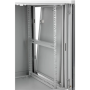 SOMI Networks , 27U, 19″ Network Wall Cabinet , 27U-60/45FPC , Gray , With Front Glass Doors; Unassembled , Depth: 45 cm