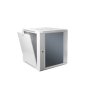 SOMI Networks , 27U, 19″ Network Wall Cabinet , 27U-60/45FPC , Gray , With Front Glass Doors; Unassembled , Depth: 45 cm