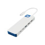 Hyper HyperDrive Flex 9 Port Dual 4K HDMI Dock, White/Blue , HD4103BUGL , HDMI ports quantity 2