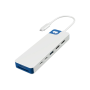 Hyper HyperDrive Flex 9 Port Dual 4K HDMI Dock, White/Blue , HD4103BUGL , HDMI ports quantity 2