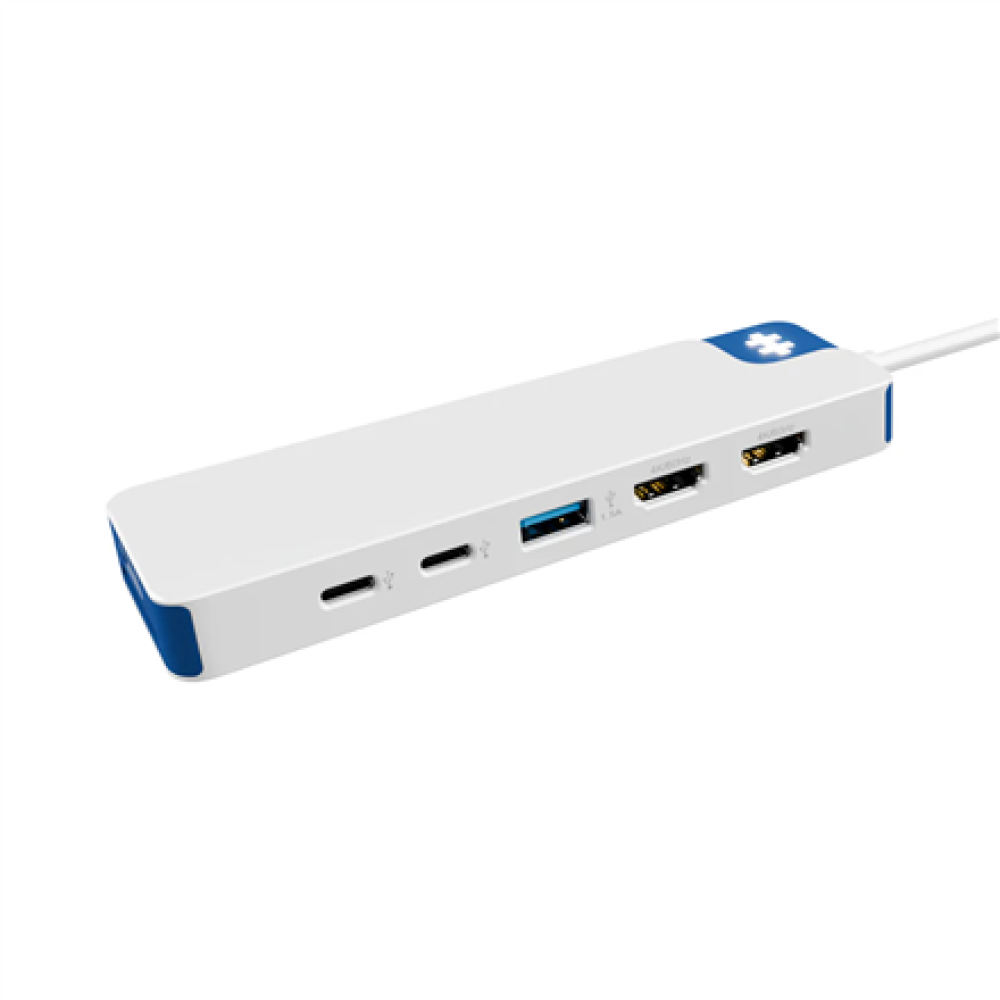 Hyper HyperDrive Flex 9 Port Dual 4K HDMI Dock, White/Blue , HD4103BUGL , HDMI ports quantity 2