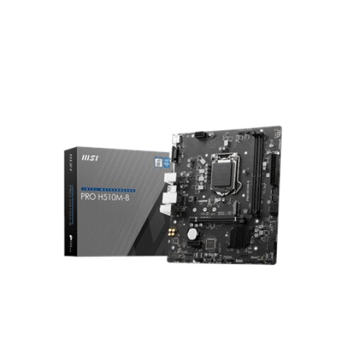 MSI , PRO H510M-B , Processor family Intel , Processor socket LGA1200 , DDR4 DIMM , Memory slots 2 , Supported hard disk drive interfaces SATA, M.2 , Number of SATA connectors 4 , Chipset Intel H470 , mATX