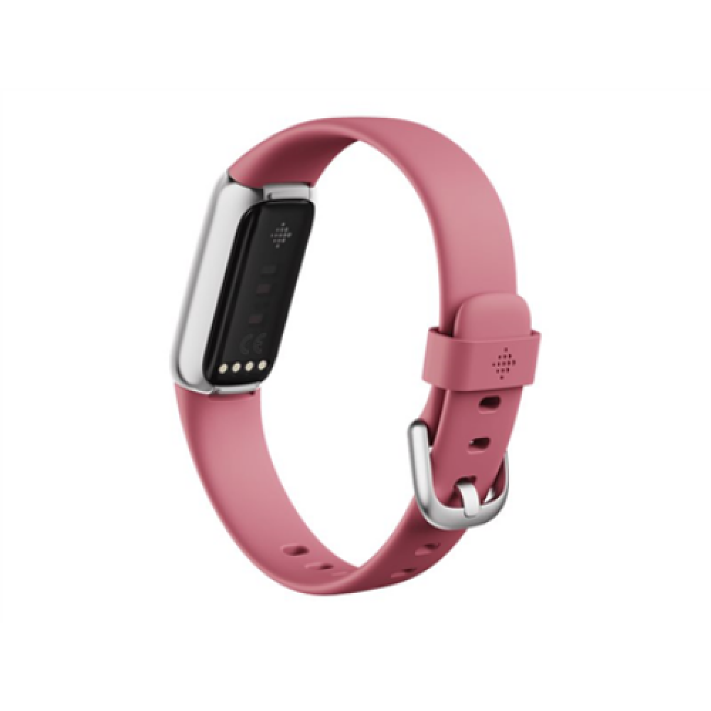 Fitbit Luxe Fitness tracker, Touchscreen, Heart rate monitor, Activity monitoring 24/7, Waterproof, Bluetooth, Platinum/Orchide
