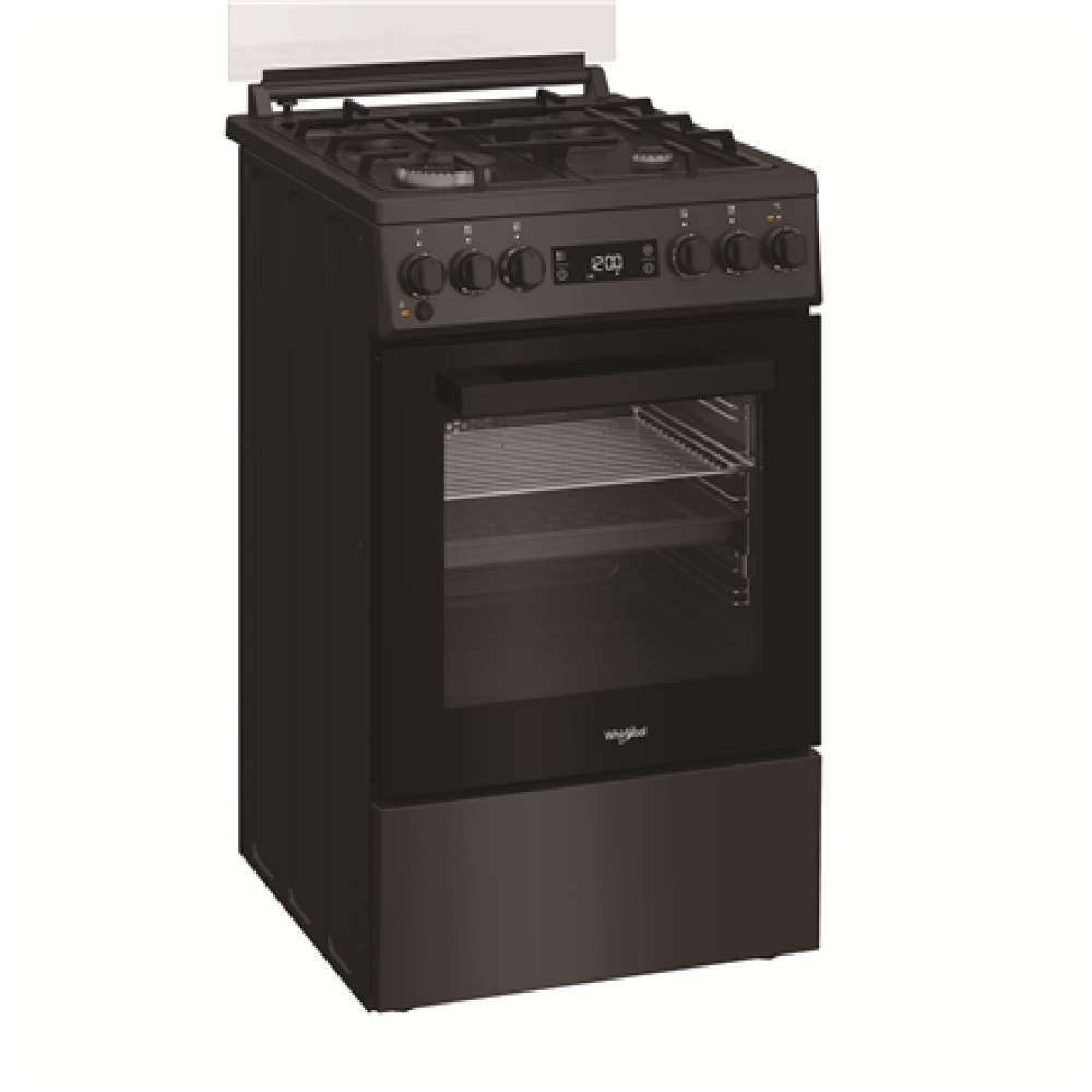 Whirlpool Cooker , W5G8LMSWTA , Hob type Gas , Oven type Electric , Anthracite , Width 50 cm , Depth 60 cm , 60 L